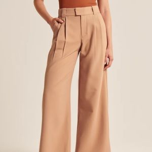 A&F Tailored Relaxed Ultra-Wide Leg Pants